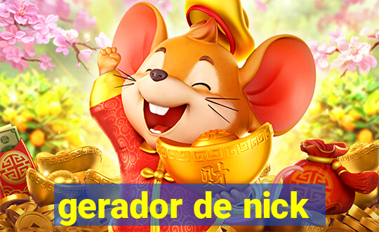 gerador de nick