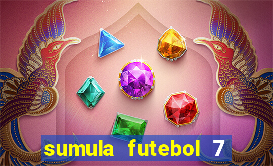 sumula futebol 7 society excel