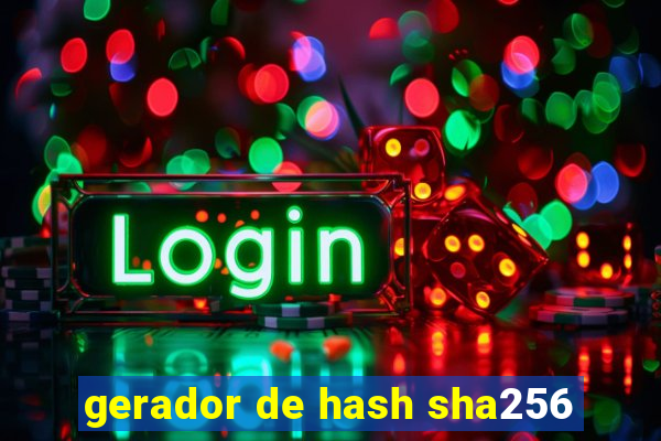 gerador de hash sha256