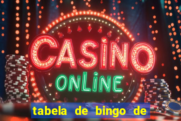 tabela de bingo de 1 a 100